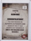 Topps Walking Dead Season 6 Autograph Auto Steven Yeun As Glenn Rhee  99
