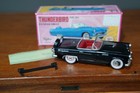 1956 Ford Thunderbird Convertible Tin Friction Toy Model Car Japan Vintage Black
