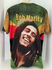 Vintage Bob Marley All Over Print T-shirt Sz Xl Reggae Read