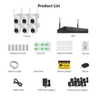 Wireless Security System Outdoor Human Detection Ip66 5mp 10ch Nvr 1tb Hdd