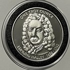 Halley   s Comet 1986 Vintage Rare Coin 1 Troy Oz  999 Fine Silver Art Round Medal