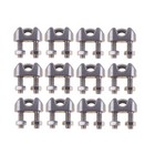20pcs 3 16 Inches M4 Stainless Steel Wire Rope Cable Clip Clamp