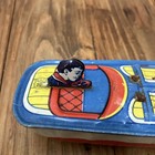 Vintage  J  Chein Tin Litho Wind Up Speed Boat  7   Not Working Wear Rusting