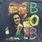 Rare Bob Marley Vintage 90s  T Shirt Graphic Full Printed Cotton Size Medium