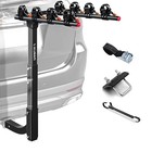 Hitch Mount 4-bike Rack Carrier - Foldable Bicycle Rack For Cars  Trucks  Suvs 