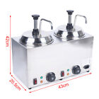 2bottle Electric Sauce Warmer Dispenser Caramel Cheese Chocolate Melting Machine