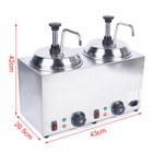 Commercial Hot Fudge Nacho Cheese Dispenser Sauce Caramel Melting Warmer Machine