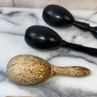 Vintage Antique Darning Eggs Wooden Sewing Notions Set Lot Of 5 Pieces