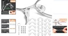 15 Pcs Silicone Eyeglasses Nose Pads 3 Sizes U-shaped Screw-in Comfortable An   