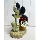 Walt Disney Studios Original Mickey Mouse Feeding Squirrel Plaster Cast 16  Tall