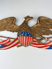 Vintage 1958 Whitehall Metal Studio Patriotic American Eagle Wall Decor