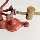 Vintage Country Store Scale Antique Split Tail Red Cast Iron   Brass Scale 16 w