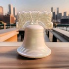 Liberty Bell Milk Glass White Carnival Glass 250 Year Celebration