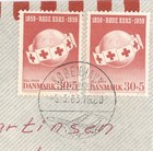 Denmark 1963 Red Cross Cover To Oregon 30 5 Semi Postal Pair K  benhavn Cancel