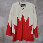 Rare Vintage 90s Ccm Team Canada Olympic Big Logo Hockey Jersey Mens M