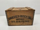 Vtg 1876-1976 Anheuser Busch Budweiser Centennial Beer Crate Box Wood Hinge Lid