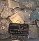 Estate Treasure Coin Lot Gold Flakes Silver Bar Wheat Pennies Buffalo Nickel