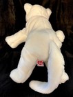 1999 Ty Beanie Buddy Flip Cat White 12  Plush Stuffed Animal Pink Bow Vintage