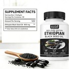 Ethiopian Black Seed Oil Softgels  4 64  Thymoquinone  gluten-free  60 Capsules