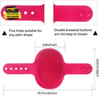 Dog Grooming Brush   pet Shampoo Massage Bath Brush Comb With Adjustable Loop Hand
