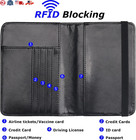 Passport Holder Wallet Cover Case For Men Women Family Metal Us Badge Passport