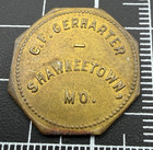 Shawneetown  Missouri Mo C f  Gerharter Dry Goods Store Good For 10   Trade Token