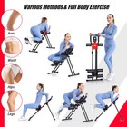 Foldable Adjustable Core Abdominal Trainer Ab Crunch Workout Machine W display