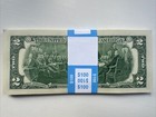          50 Brand New Uncirculated Two Dollar Bills Series 2017a  2 Unc seq Notes