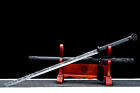 40   Black Dragon Sharp Ninja Sword Straight Japanese Ninjato 9260 Spring Steel