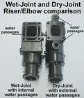 Pair Mercruiser 4 3 V6 Boat Marine Exhaust Manifold Dry Joint Mercury 4 3l  02 