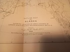 1898 Outline Map Of Alaska  See Description