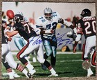 Lot  Of 2 Hand Signed Ed Too Tall Jones Photos Dallas Cowboys Autograph Inperson