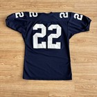 True Vintage 60s Wilson Football Jersey Navy Blue Mesh  22  Size Large Usa Made
