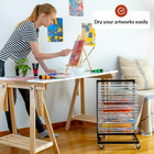 Art Drying Rack For Classroom   Functional   Mobile Paint Drying Rack   19 Remov