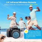 Jjc Wireless Infrared Shutter Release Remote Control Replaces Nikon Ml-l3 For   