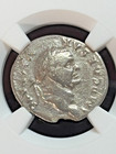 Vespasian Ad 69-79 Ar Denarius Ngc Choice Fine 12 Caesars Roman Silver Coin