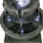 Tall Modern Garden Fountain     Led Water Feature For Balcony Or Courtyard