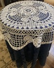 Beautiful Antique Hand Made Bobbin Lace Centerpiece Table Topper 32 