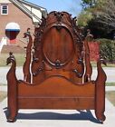 Extraordinary Walnut Victorian Queen Size Bed Circa 1850