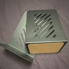 Modern Black Metal Bookends Matte Finish Anti-slip Set Of 2