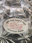 Pair Cut Clear 24  Lead Crystal Taper Candlestick Holders  2 Starburst Coasters