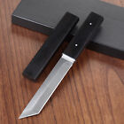 Full Tang D2 Steel Tanto Knife Fixed Blade Tactical Survival Short Sword Katana