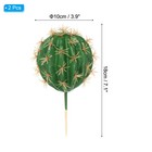 2pcs 3 9  Dia Faux Cactus Artificial Succulents Plants Unpotted Cactus Decor