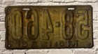 1926 Missouri License Plate 58-460