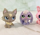 Hasbro Littlest Pet Shop Animals Cat Dog Bunny Rabbit Pets Lps Play Toy Set Lot