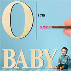 17 Inch Unfinished Wood Letter For Wall Decor  Paintable Thick Wooden Letter For