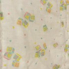 Vintage 1986 Red Calliope Bear Blocks Hearts Baby Comforter Blanket Quilt Usa