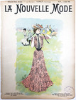 La Nouvelle Mode French Fashion Antique August 1900 Ad Clothing Magazine Cover
