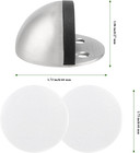 8 Pack Floor Door Stopper  Brushed Stainless Steel Adhesive Door Stop Floor Moun