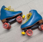 Mens Riedell Rollerskates 8 M Ocean Blue Crew Leather
